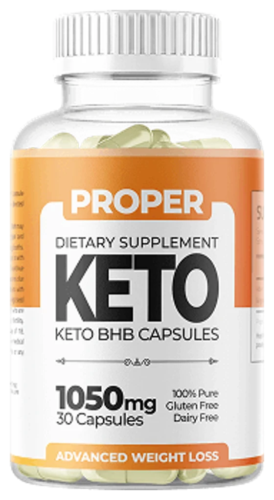 Proper Keto Capsules — caja oficial del suplemento keto